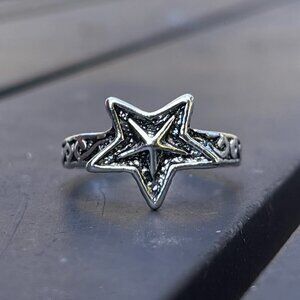 Adjustable Star Sterling Silver ring